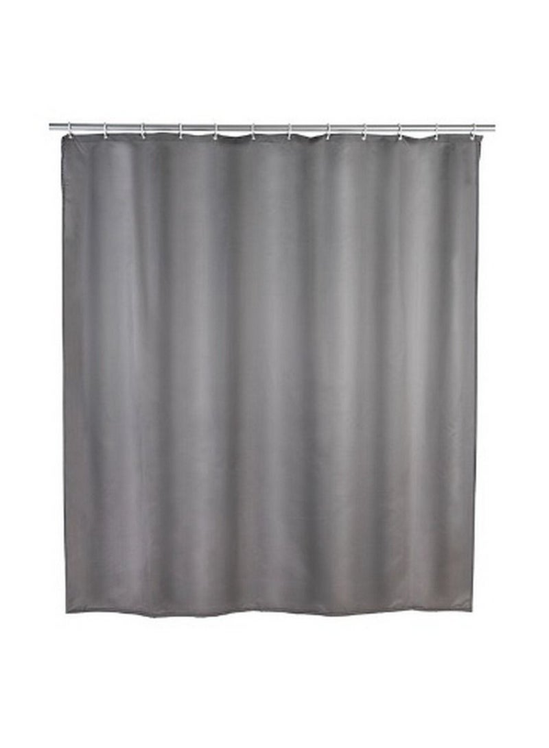 Shower Curtain 180 x 200 cm Grey Anti Mould