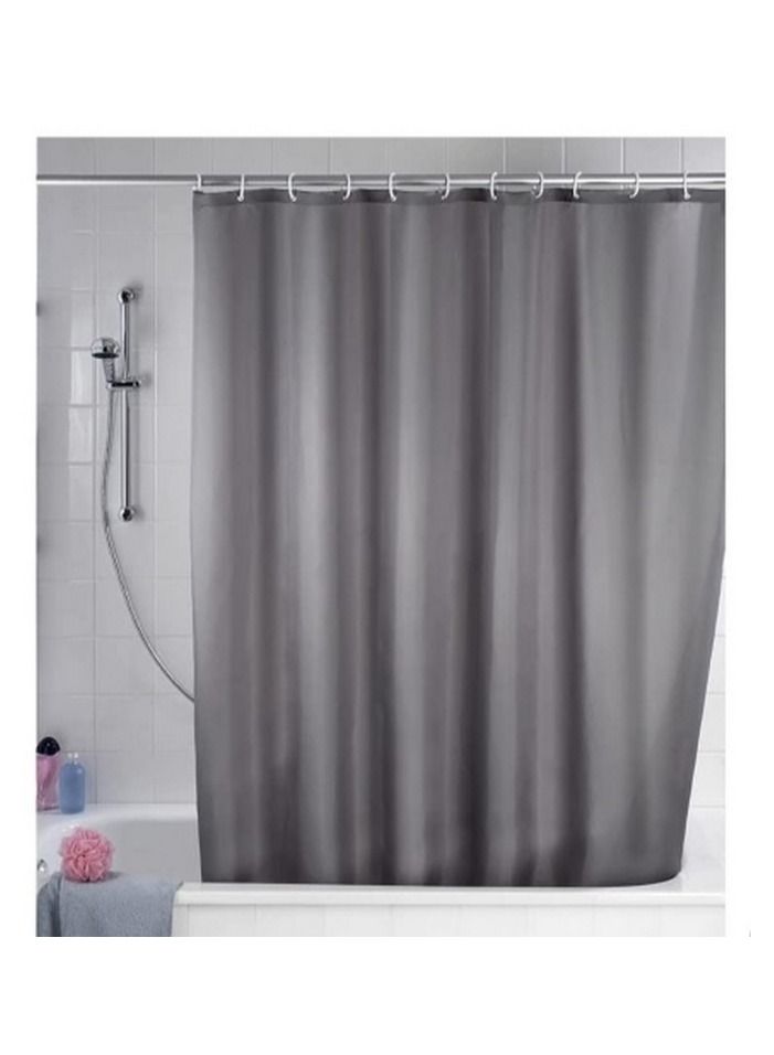 Shower Curtain 180 x 200 cm Grey Anti Mould