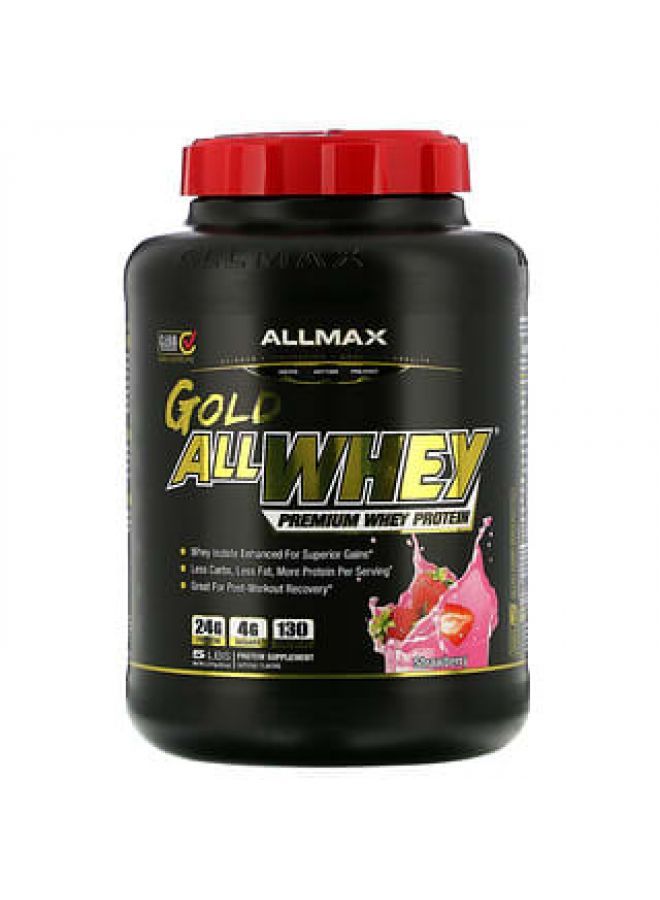ALLMAX Nutrition AllWhey Gold Premium Whey Protein Strawberry 5 lbs (2.27 kg)
