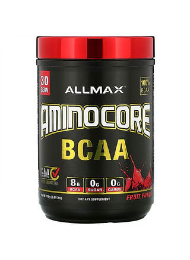ALLMAX Nutrition AMINOCORE BCAA Fruit Punch 0.69 lbs (315 g)