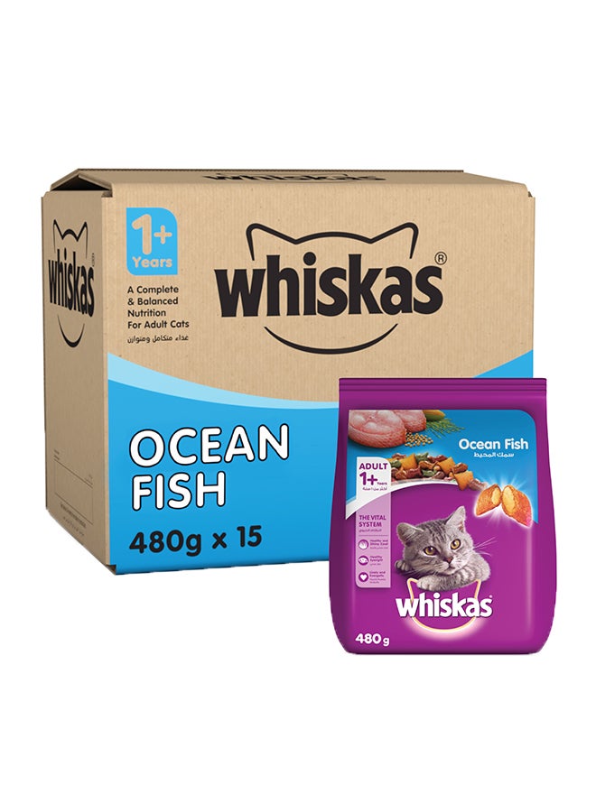 Ocean Fish Dry Food Bag Pack Of 15 480grams