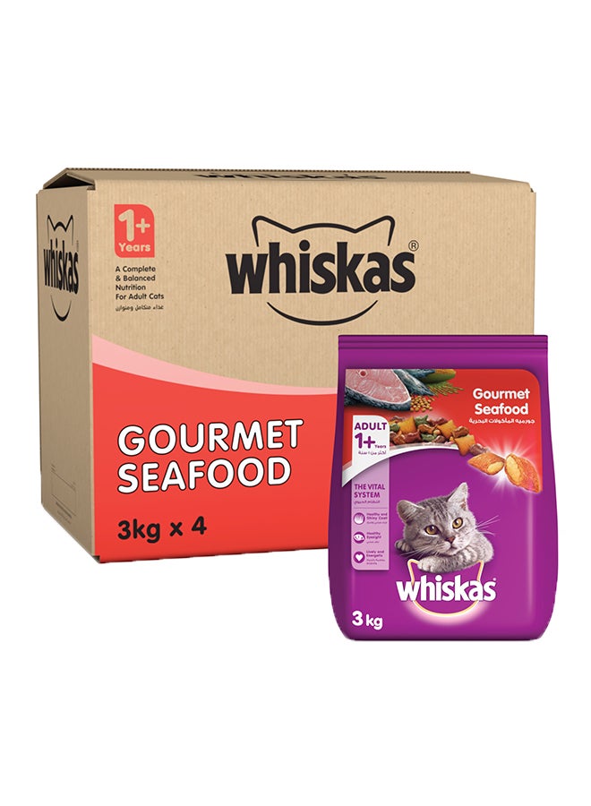 Gourmet Seafood Dry Food Bags Pack Of 4 3kg