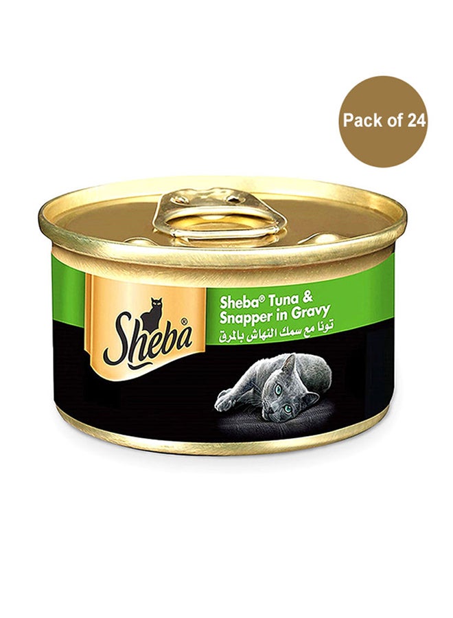 Tuna And Snapper Cat Food Can 24x85g