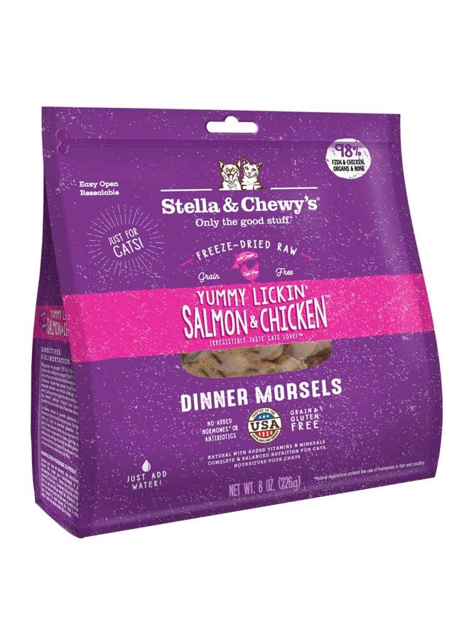 Yummy Lickin Salmon And Chicken Dinner Morsels Multicolour