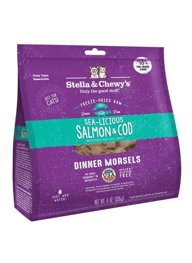 Sea Licious Salmon And Cod Dinner Morsels Feline Cat Food Multicolour