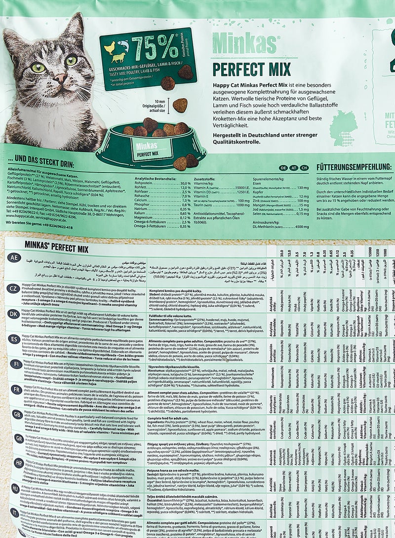 Minkas Perfect  Mix Cat Dry Food 10kg