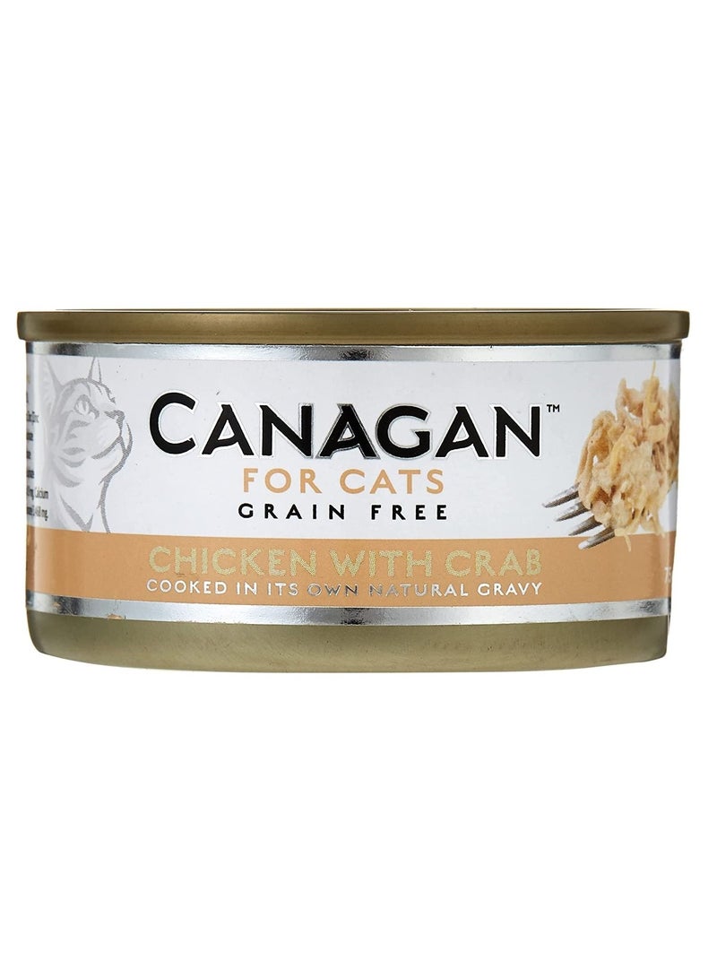 Canagan Chicken with Crab Tin Cat Wet Food 75g