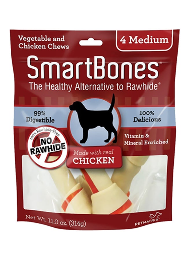 4-Piece Chicken Moni Chews Multicolour