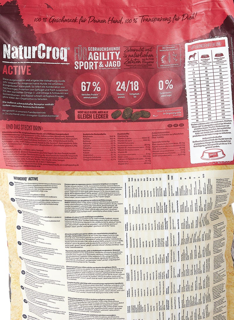 Naturcroq Active Dry Food 15kg