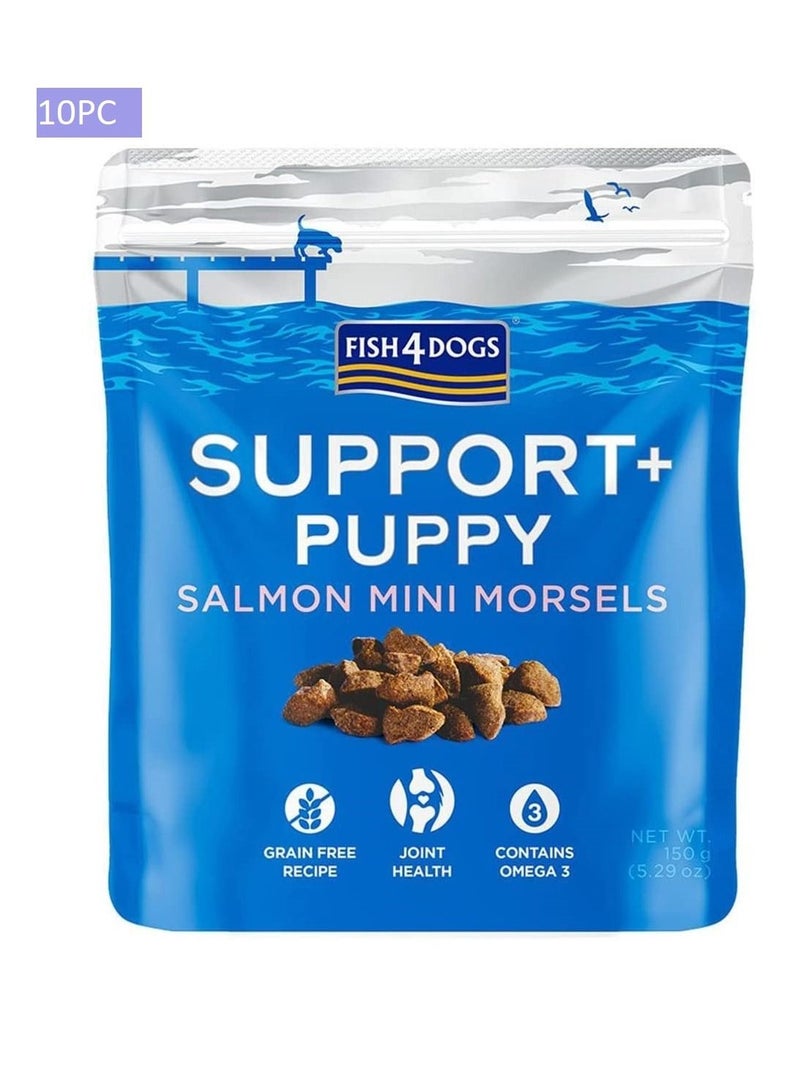 Fish4Dogs Support+ Puppy Salmon Mini Morsels Treats 10X150G