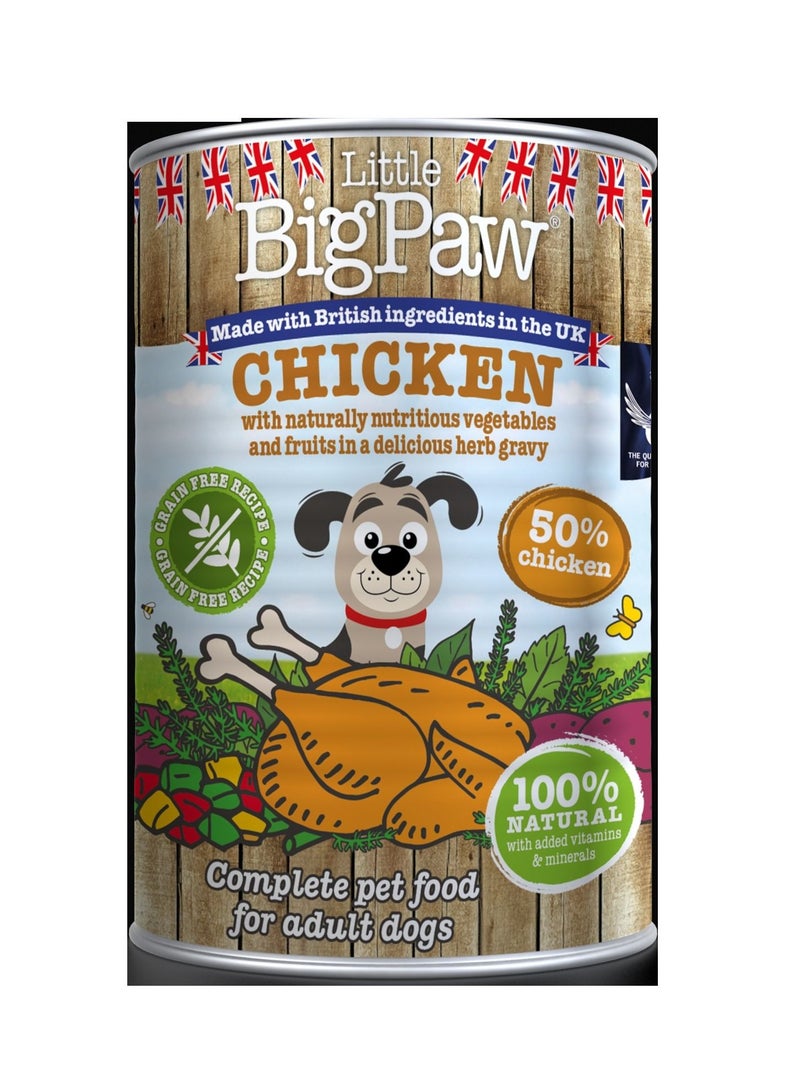 Little Big Paw Chicken With Vegetable And Fruits Dog Wet Food 390G