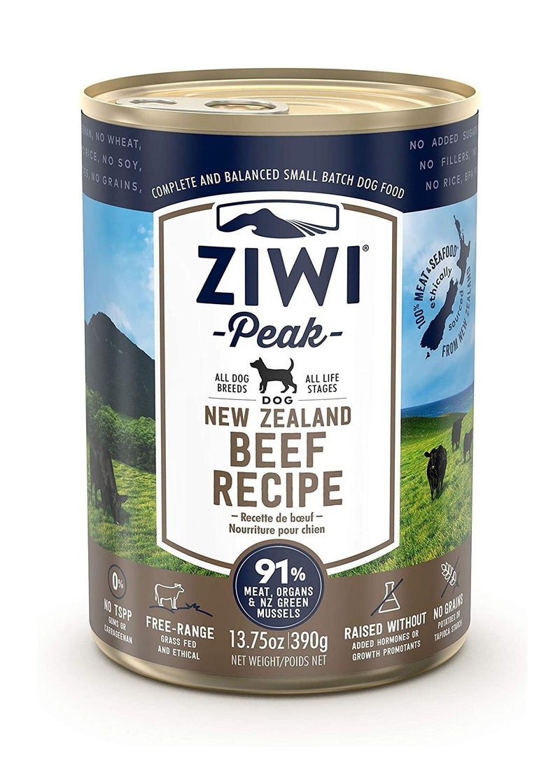Beef Recipe Canned Dog Wet Food 390g