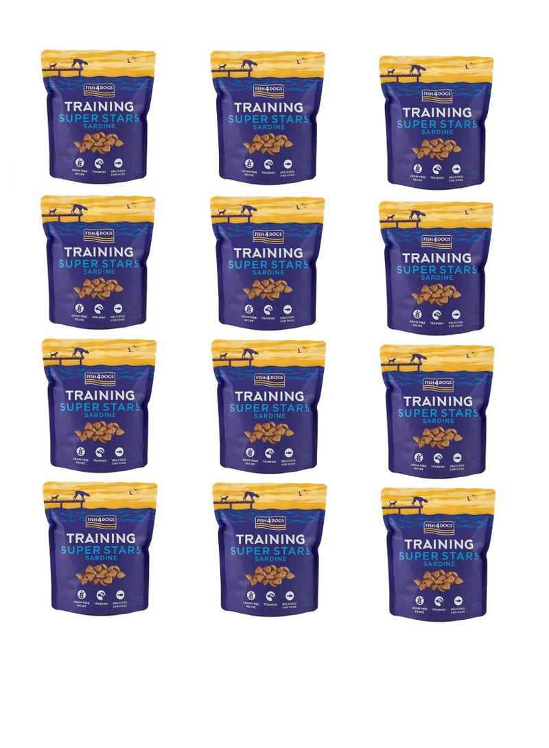 12 Piece Super Star Sardine Training Treats 150G