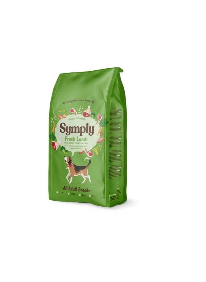 Adult Fresh Lamb Dry Food For Dogs 12KG