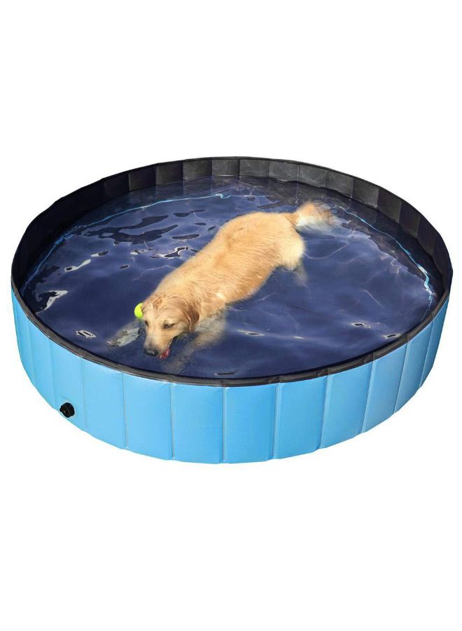 Foldable Pet Pool Blue 80 x 20centimeter
