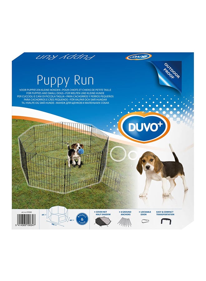 Puppy Run With Door And Net Hook White 60X60cm