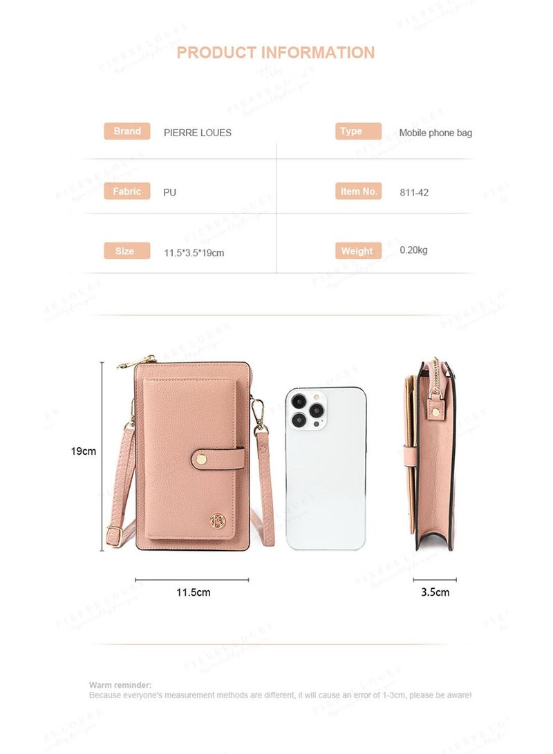 Phone Bag For Women Crossbody,Phone Bag,Small Mobile Phone Crossbody Bag,Purse With Shoulder Strap，PU Leather,Cellphone Wallet ,Handbags,Touch Screen Mini Cell Phone With Crossbody Straps Bag