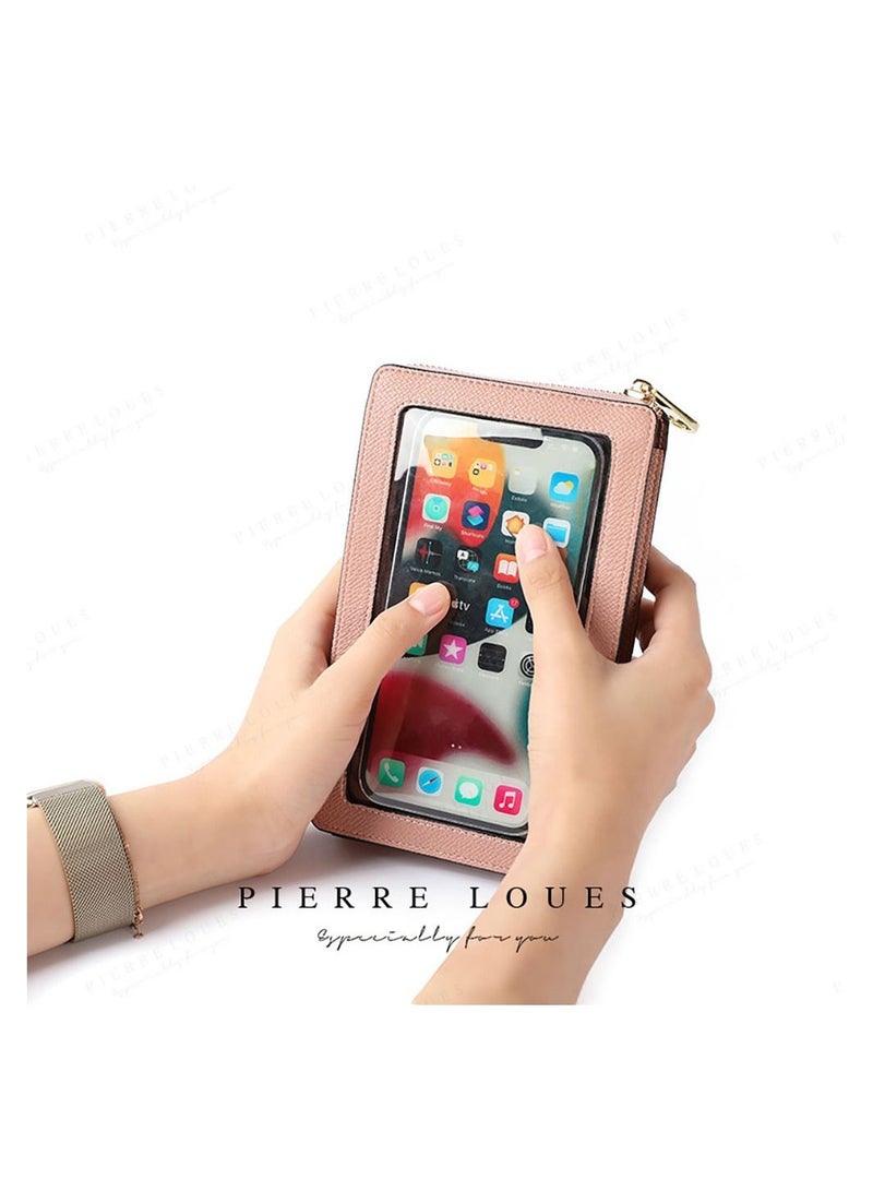 Phone Bag For Women Crossbody,Phone Bag,Small Mobile Phone Crossbody Bag,Purse With Shoulder Strap，PU Leather,Cellphone Wallet ,Handbags,Touch Screen Mini Cell Phone With Crossbody Straps Bag