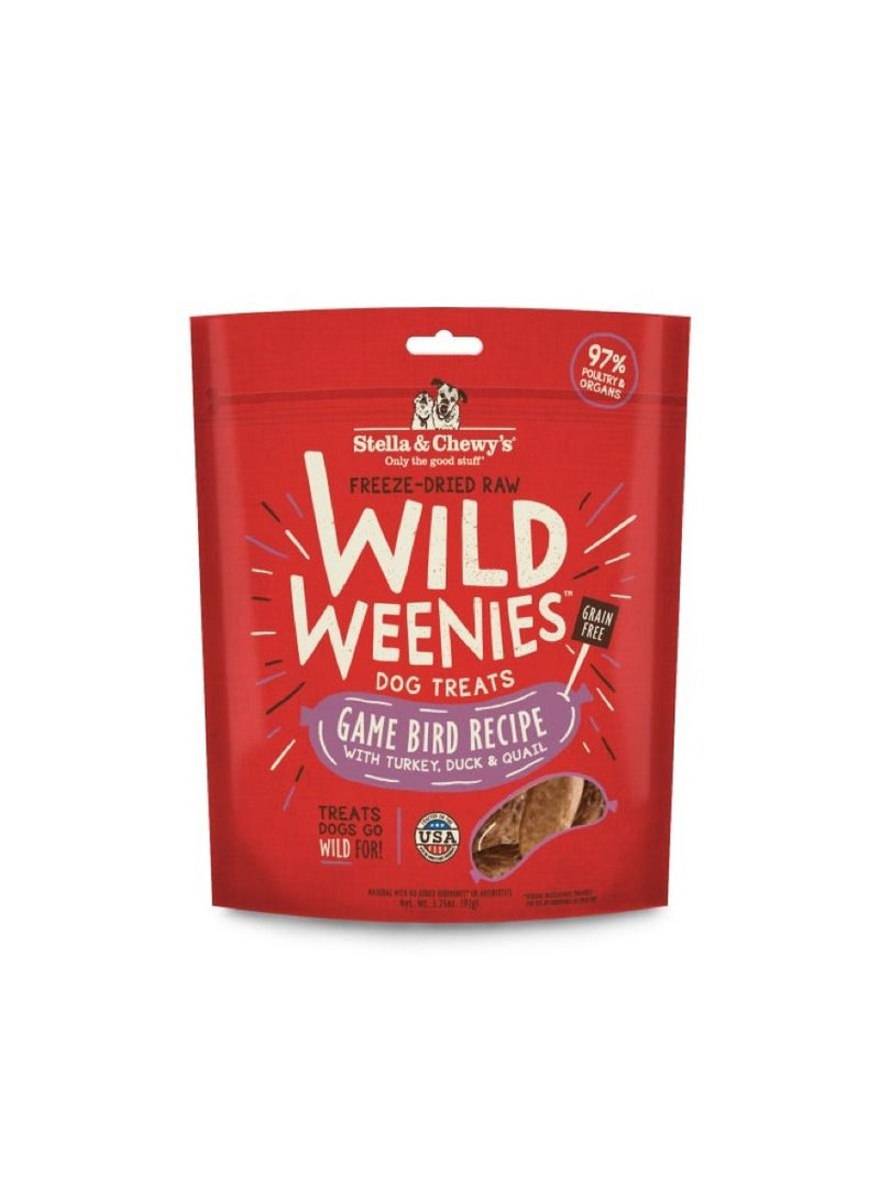 Wild Weenies Game Bird Recipe Dog Treats 3.25 Oz