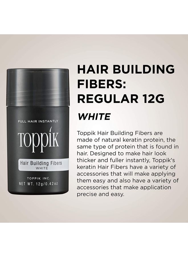 Hair Building Fibers White 12grams