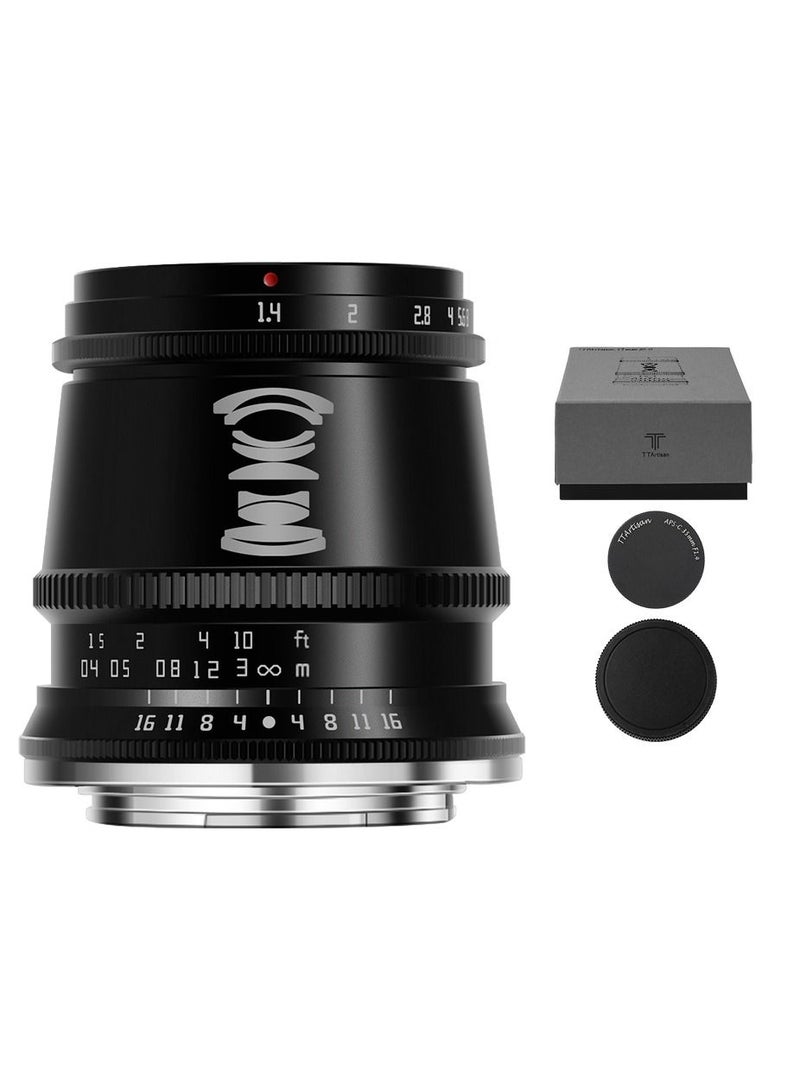 TTArtisan 17mm f/1.4 Lens for Micro Four Thirds (Black)