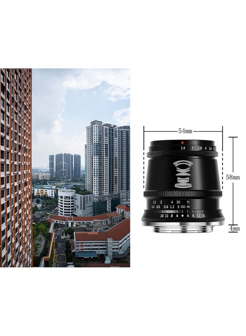 TTArtisan 17mm f/1.4 Lens for Sony E (Black)