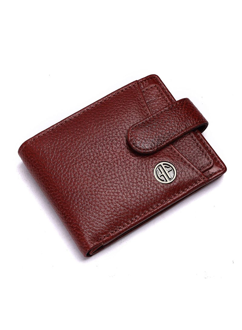 RFID Protected  Leather Wallet For Men Brown