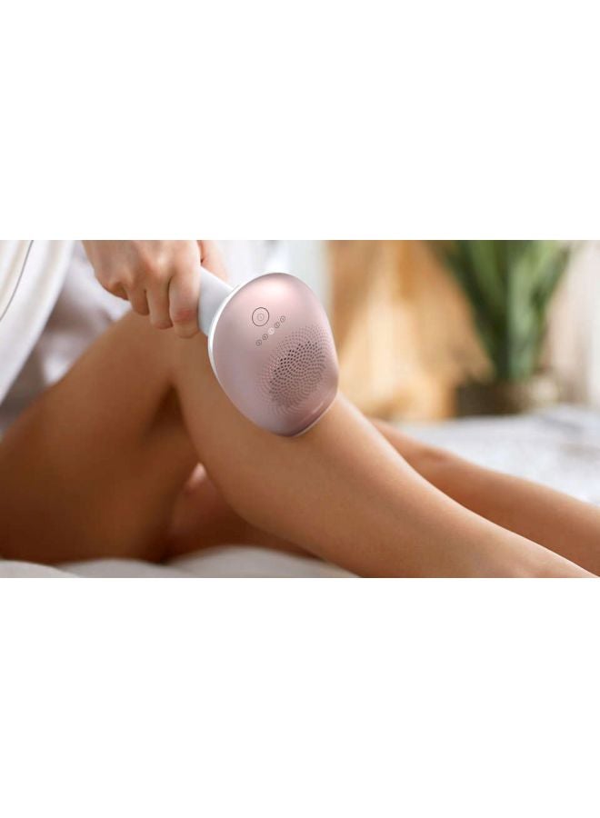 Philips Lumea IPL, Hair Removal, 7000 Series, Skintone Sensor, 2 Attachments, Body, Face, VisaPure Mini Facial Cleanser, Corded Use, BRI924/60, 60 Days Money Back Guarantee White/Pink