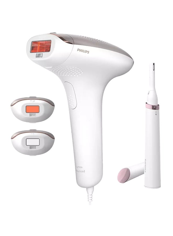 Lumea Advanced IPL Laser Body Hair Removal BRI923/00, White/Rose Gold