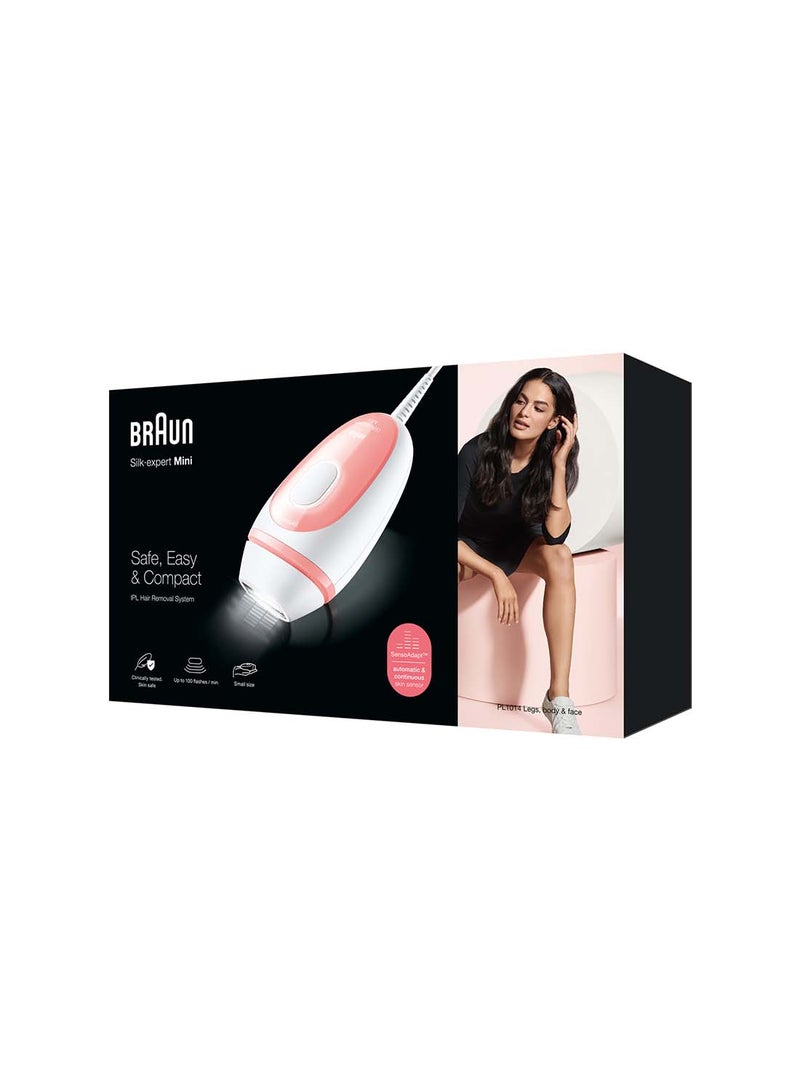 Silk Expert Mini PL1014 IPL With Venus Smooth Razor And Travel Pouch White 23.3 x 10.2 x 19.1cm