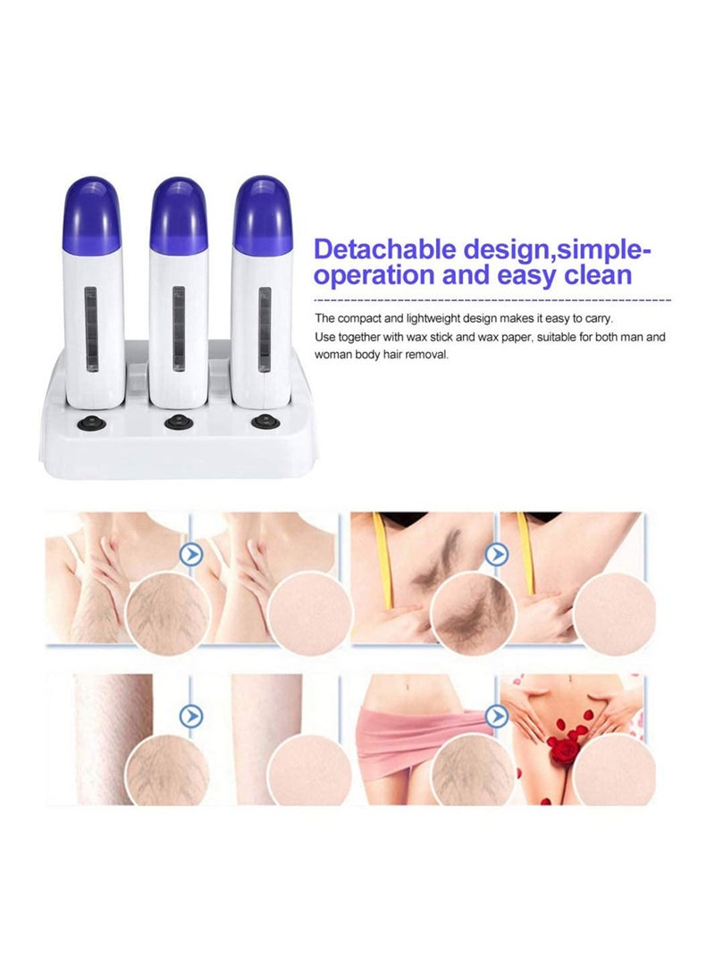 Depilatory Triple Wax Heater With Base  WW-1034