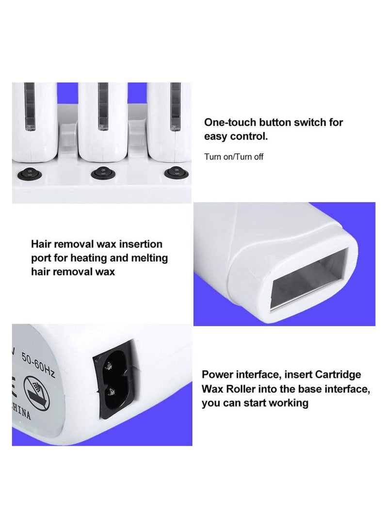 Depilatory Triple Wax Heater With Base  WW-1034