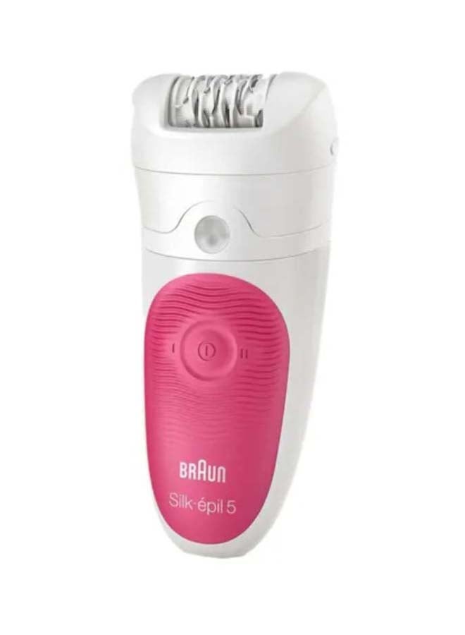 Silk-Epil 5539 Wet And Dry Epilator White/ Pink