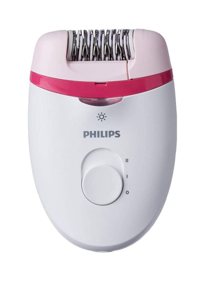 Satinelle Essential Corded Compact Epilator BRE255/00, 2 Years Warranty White/Pink