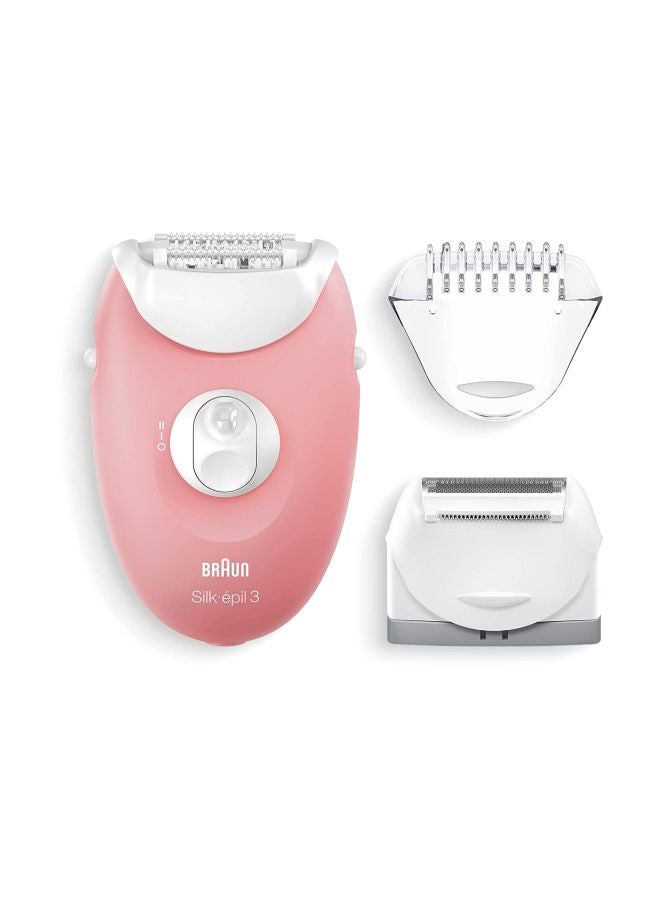 Silk Epil 3 3-440 epilator Set White/Pink/Silver