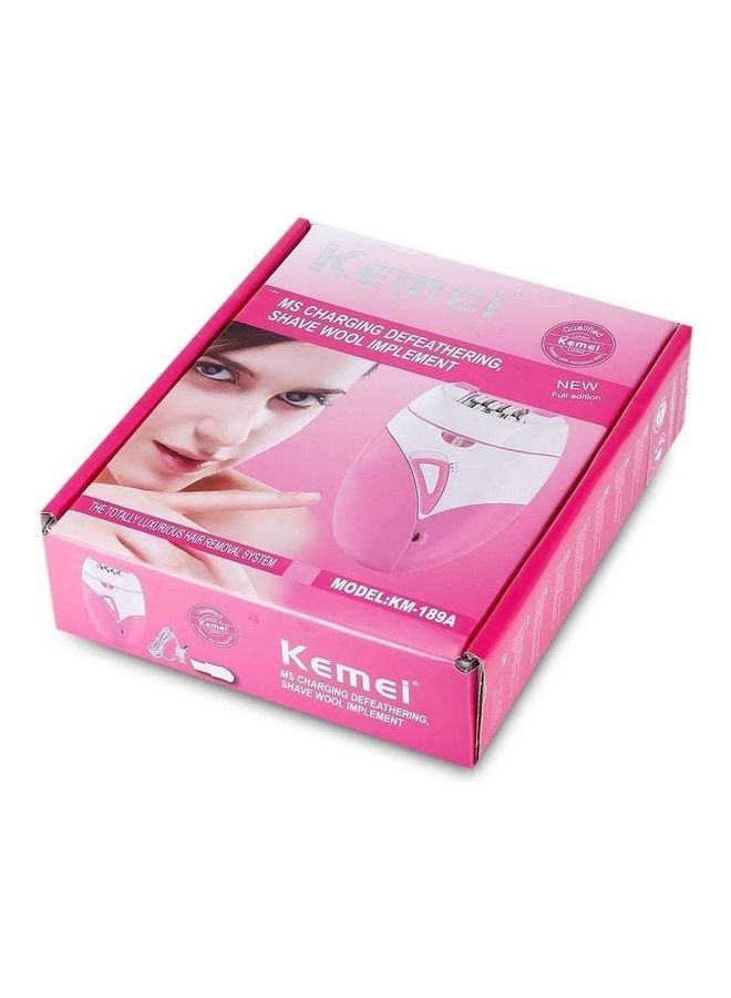 KM-189A Hair Removal Epilator Pink/White