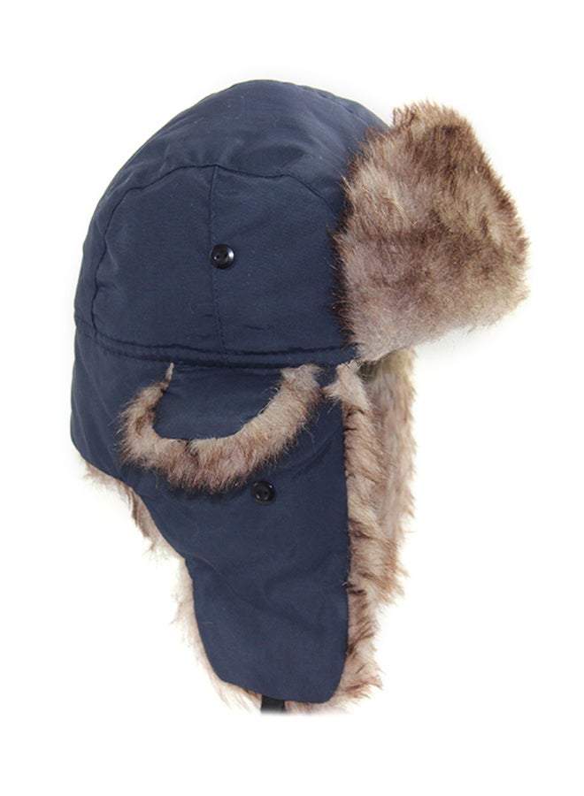 Bomber Headwear With Ear Flaps Blue