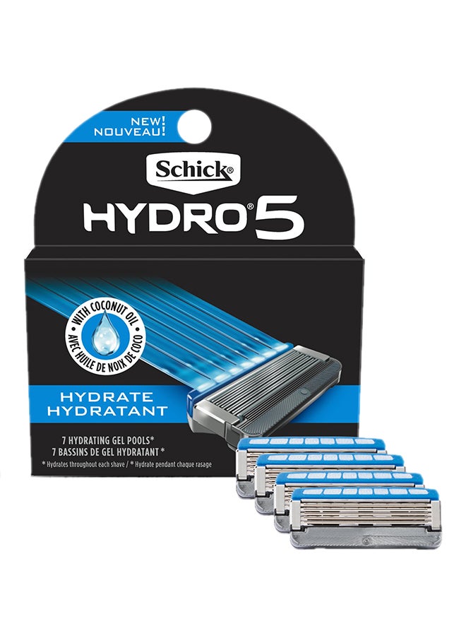 Pack Of 4 Hydro 5 Refill Silver