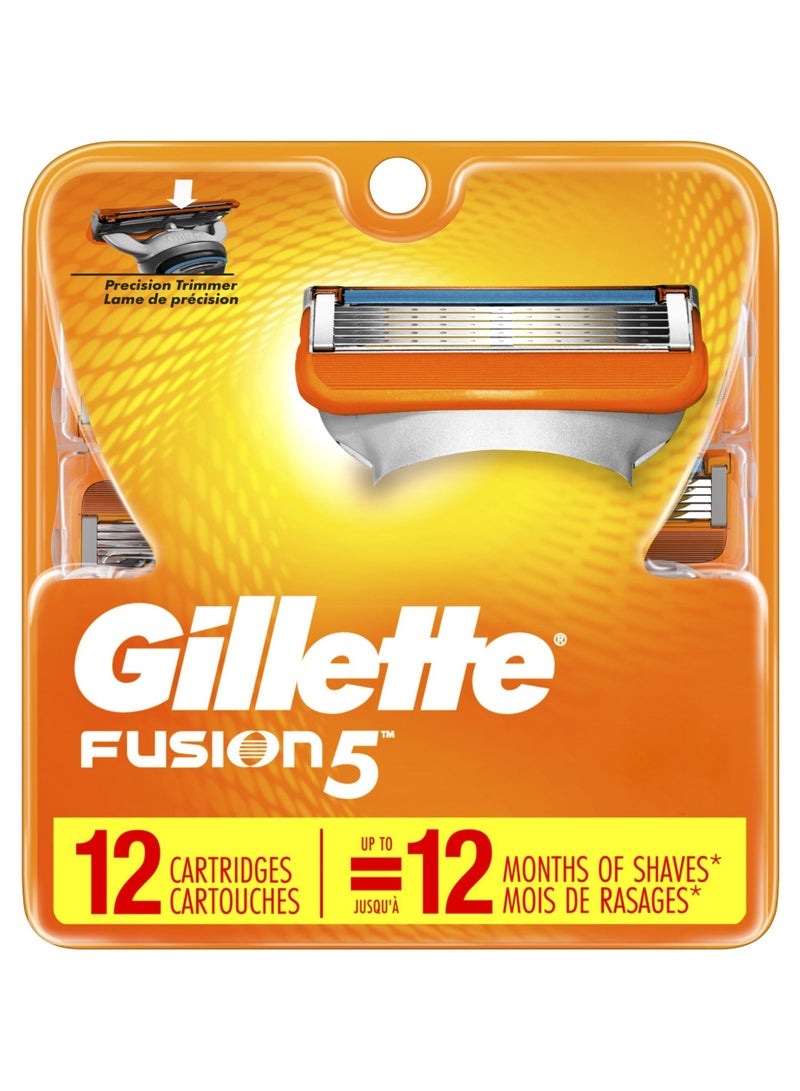 Fusion 5 Razor Blade Refill Cartridges 12 Count