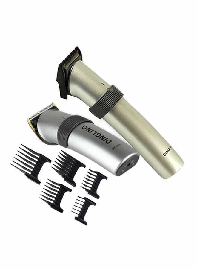 2-Piece Rechargeable Hair Trimmer Combo Silver/Gold/Black 8inch (Width) x 35inch (Length)