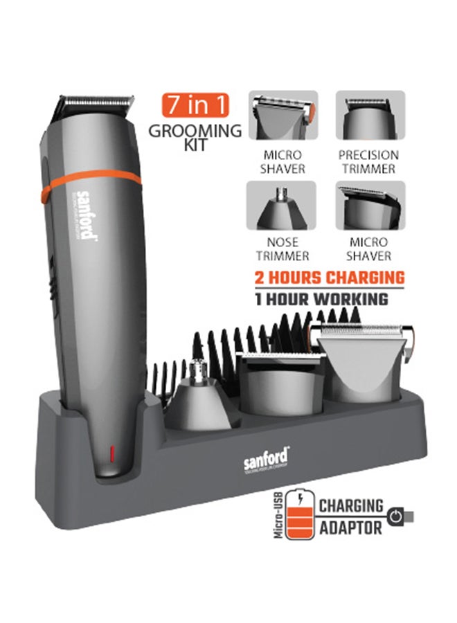 7 In 1 Grooming Kit Silver