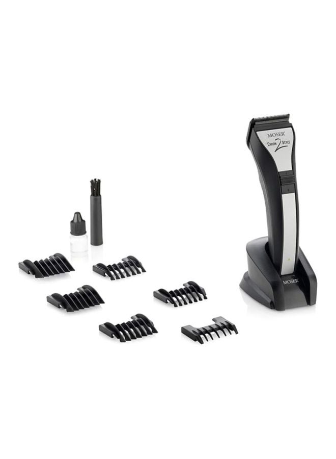 Chrom2 Style Professional Cord Cordless Hair Clipper Black 270grams