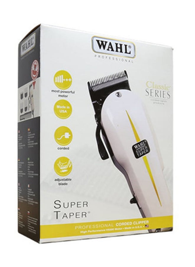 Corded Super Taper Hair Clipper Black/White/Yellow 8.1x19.8x25.4cm