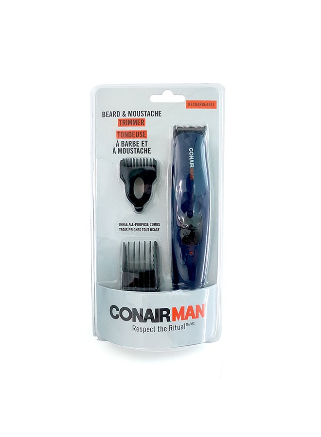 Cordless Rechargeable Trimmer Blue/Black