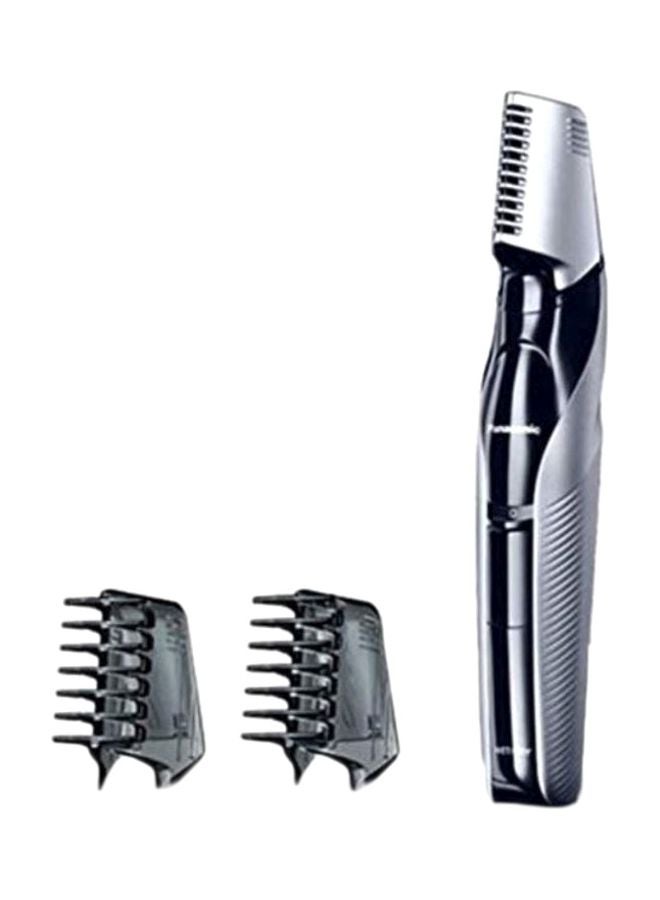 Body Trimmer With 3 Attachments Electric Razor For Men For Gentle Skin, For Wet And Dry Shaving, Hair Trimmer For Head And Body Er-Gk60 Silver
