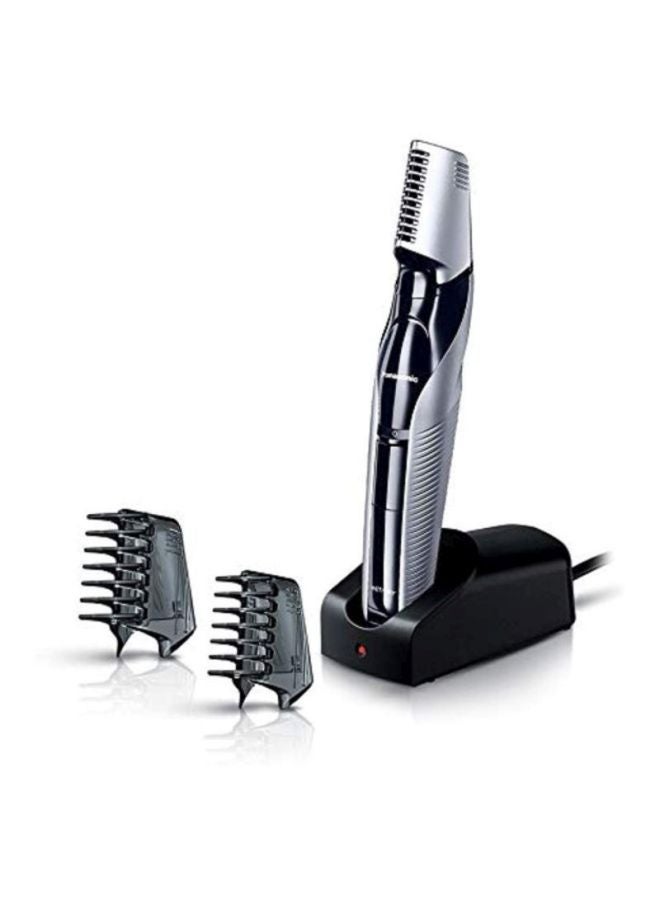 Body Trimmer With 3 Attachments Electric Razor For Men For Gentle Skin, For Wet And Dry Shaving, Hair Trimmer For Head And Body Er-Gk60 Silver