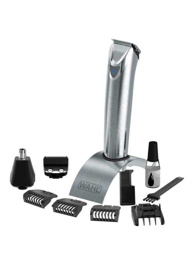 Lithium Ion+ Stainless Steel All-in-One Trimmer,9818-127 Black/Silver