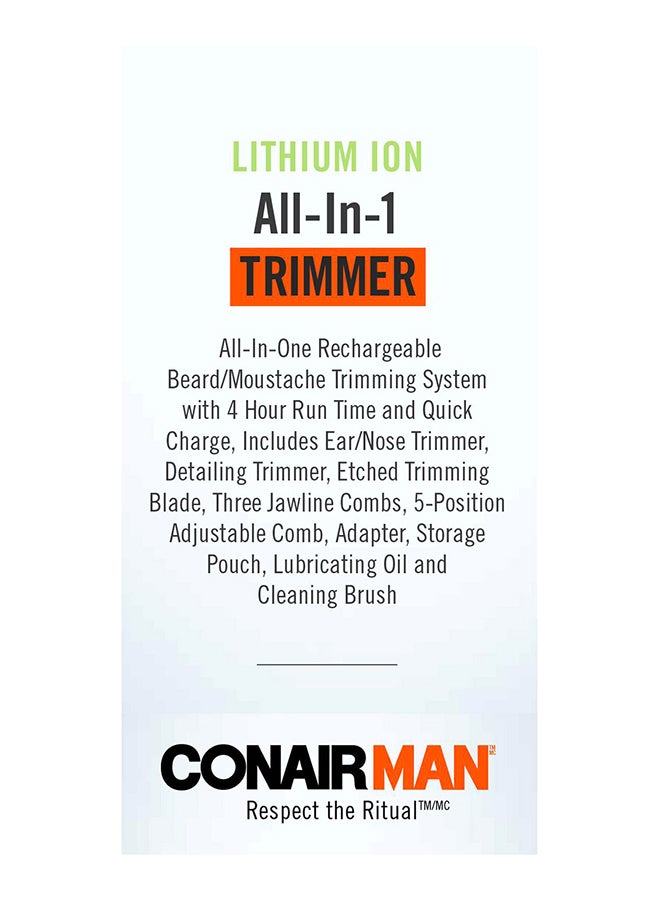 All-In-One No-Slip Grip Trimmer Black