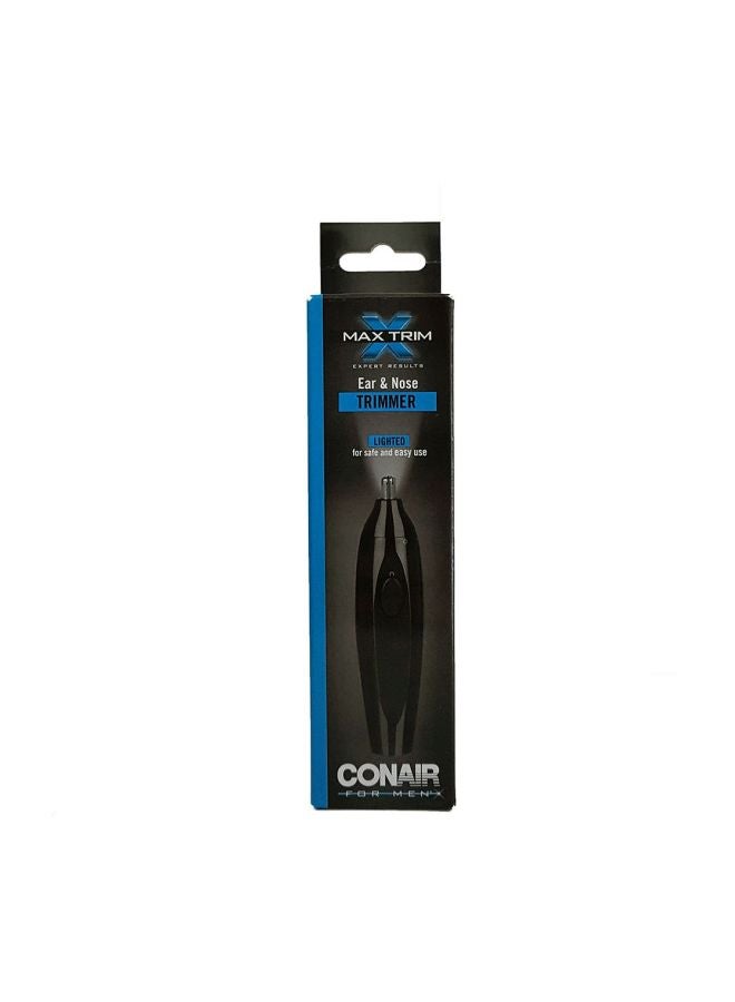 Deluxe Nose Hair Trimmer With Cap Black