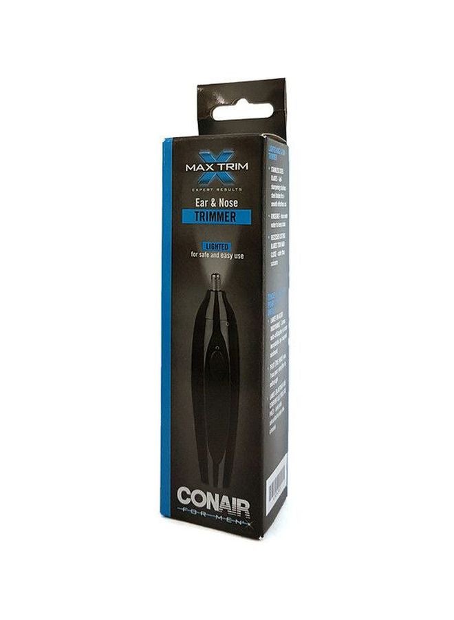 Deluxe Nose Hair Trimmer With Cap Black